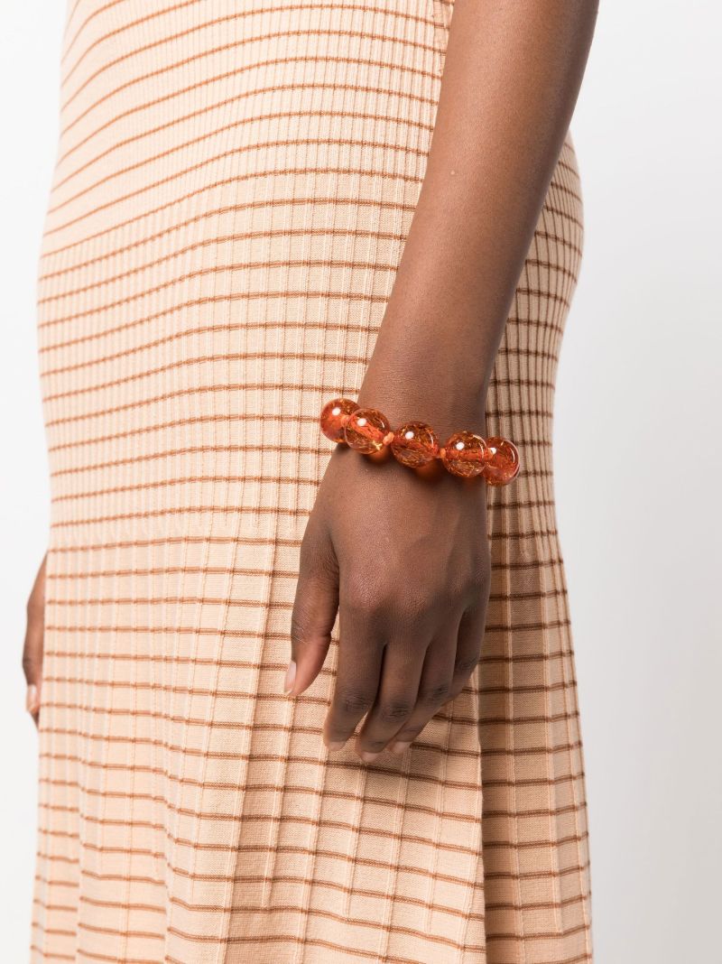 Gold-tone Large Beaded Bracelet