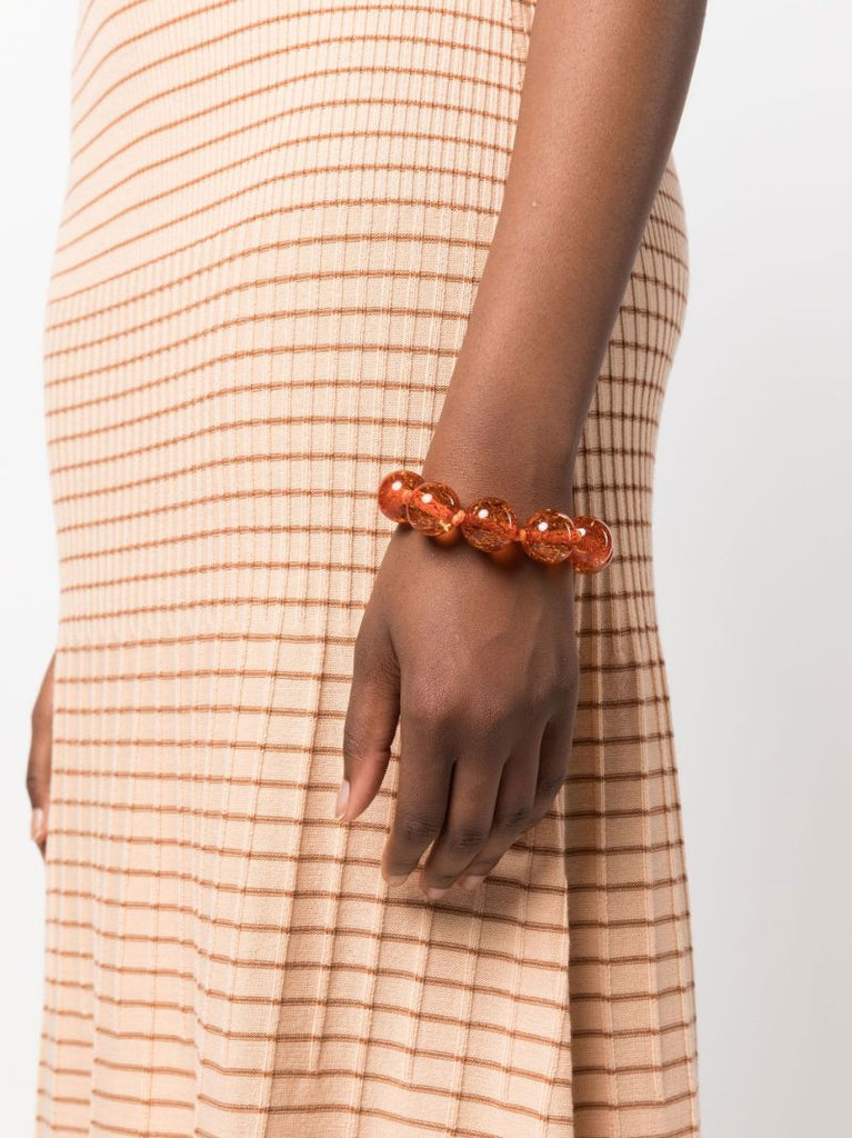 Gold-tone Large Beaded Bracelet