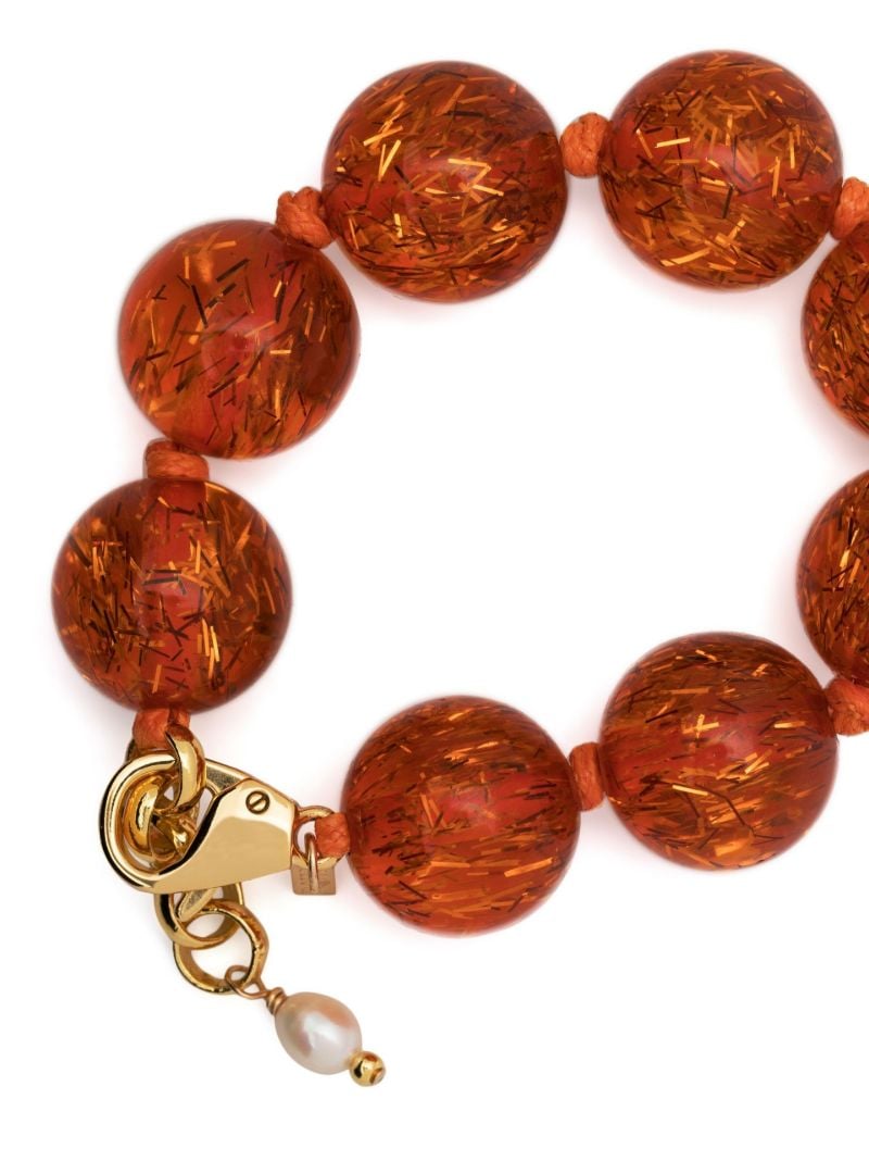 Gold-tone Large Beaded Bracelet