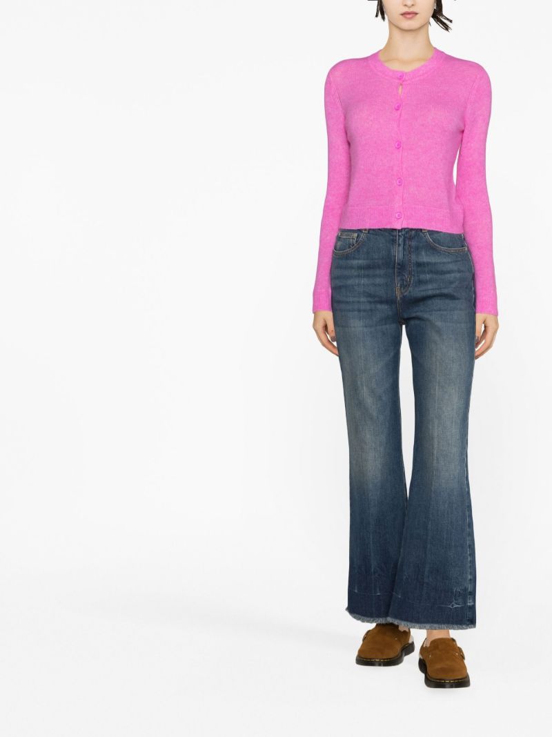 Pink Button-up Cardigan