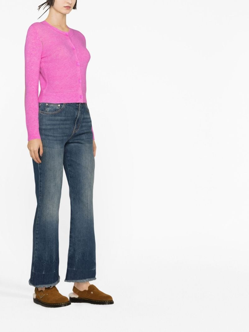 Pink Button-up Cardigan