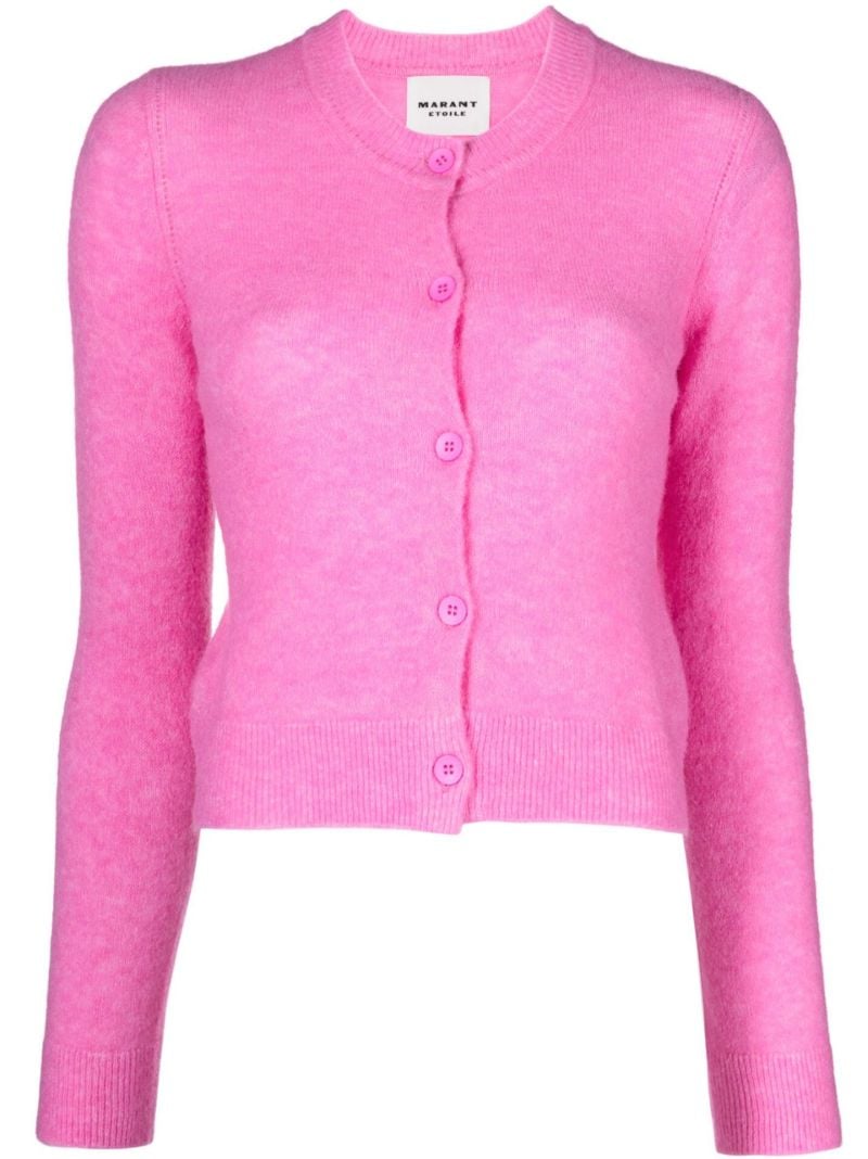 Pink Button-up Cardigan