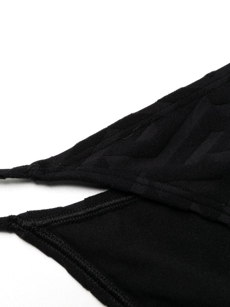 Black La Greca Bikini Bottom