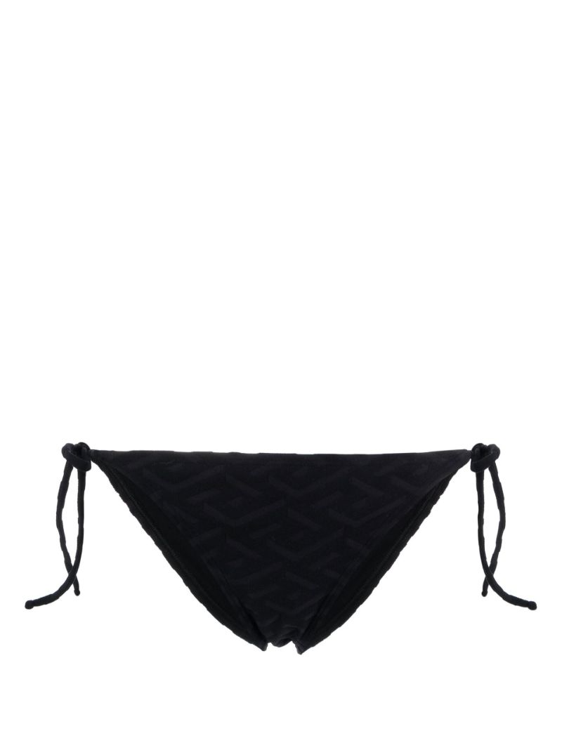 Black La Greca Bikini Bottom