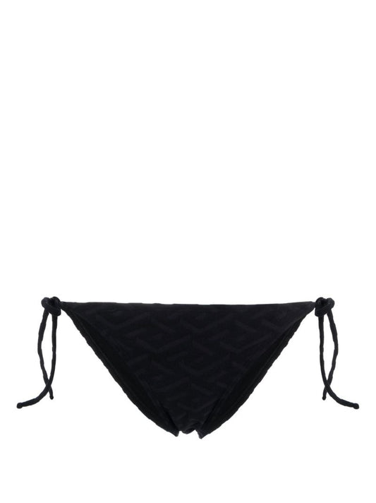 Black La Greca Bikini Bottom