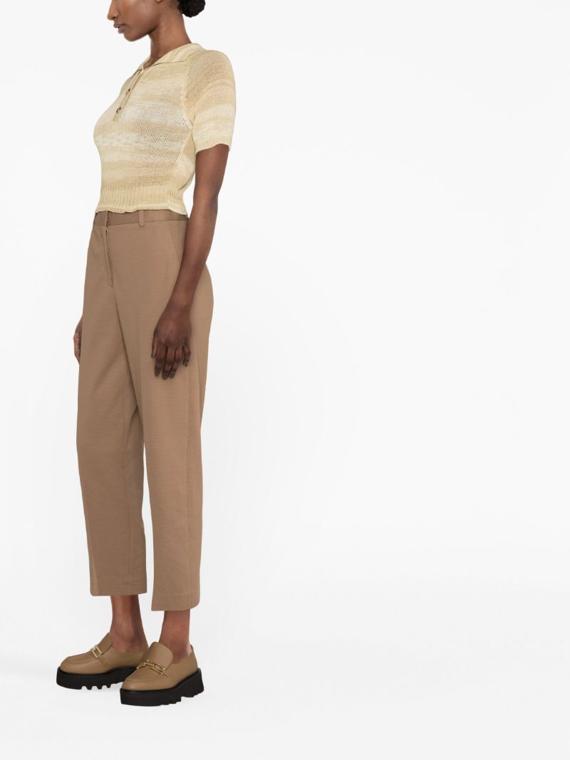 Neutral Striped Polo Shirt