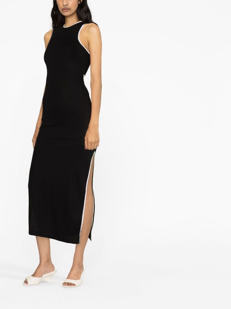 Black Knitted Midi Dress