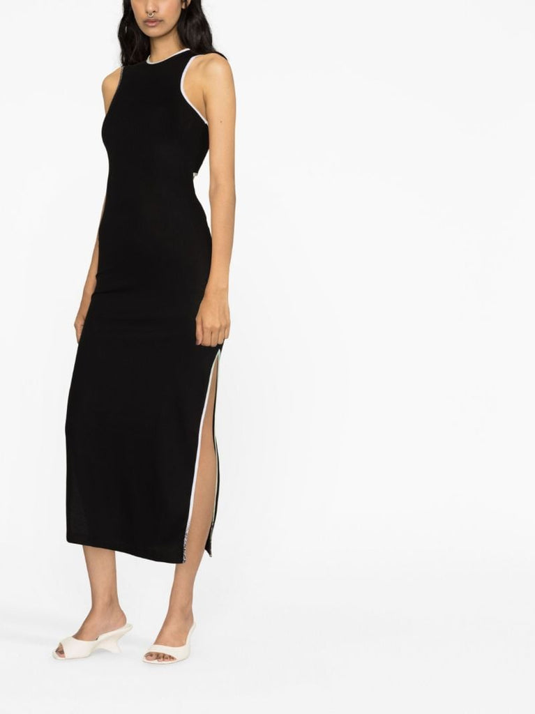 Black Knitted Midi Dress