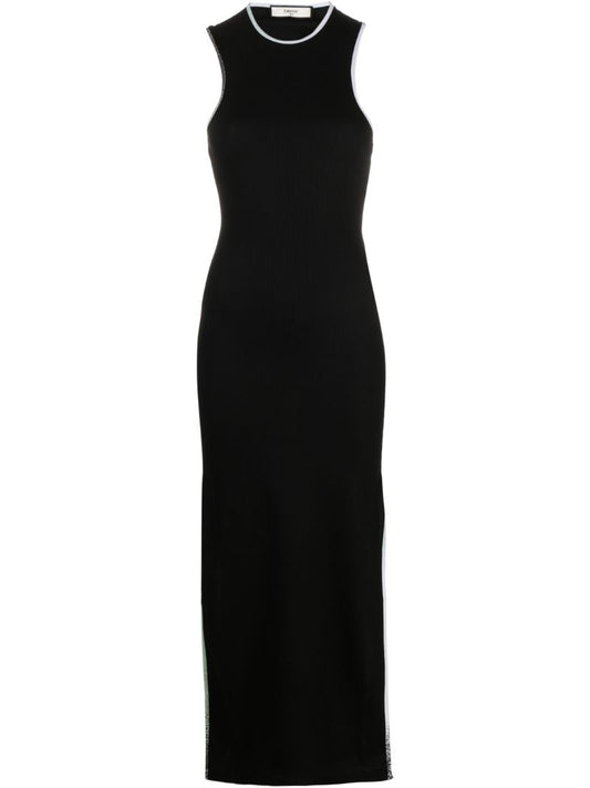Black Knitted Midi Dress