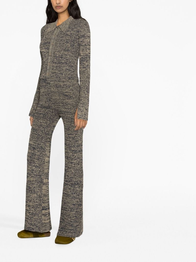 Grey Kulia Ribbed-knit Cardigan