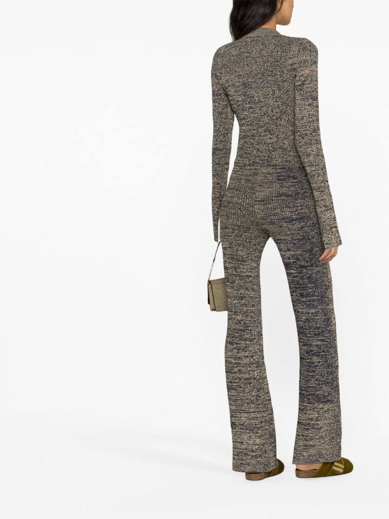 Grey Kulia Ribbed-knit Cardigan