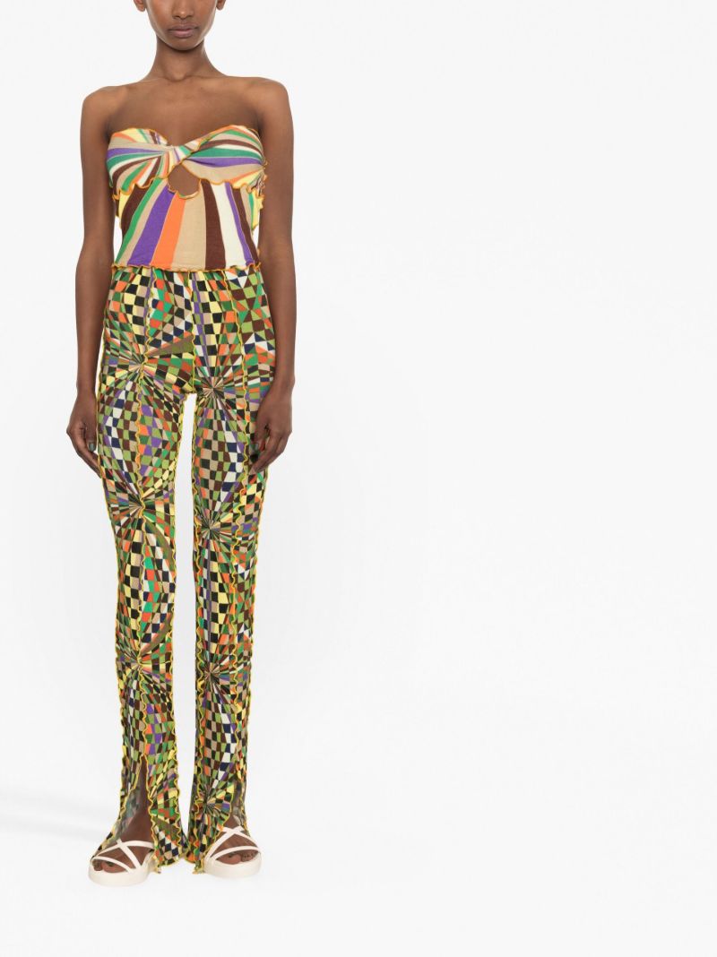Multicolour Tessa Striped Bandeau Top