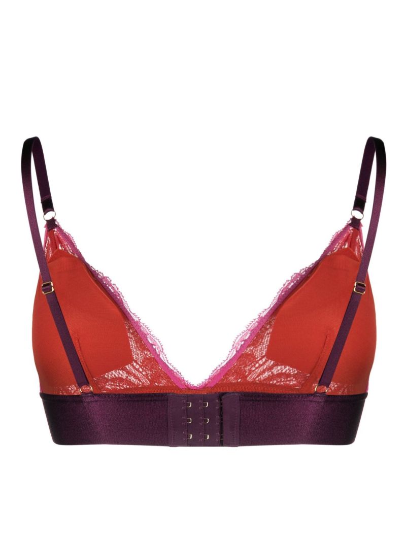 Pink Alba Lace Triangle Bra