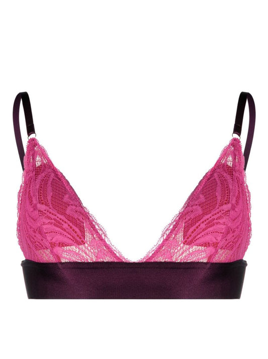 Pink Alba Lace Triangle Bra