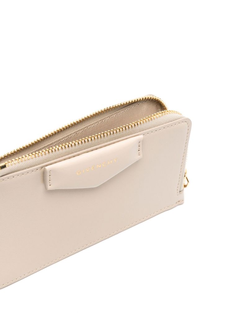 Natural Beige Antigona Leather Wallet