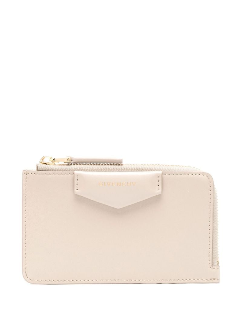 Natural Beige Antigona Leather Wallet
