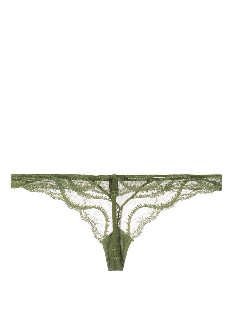 Green Leche Moi Mesh Thong