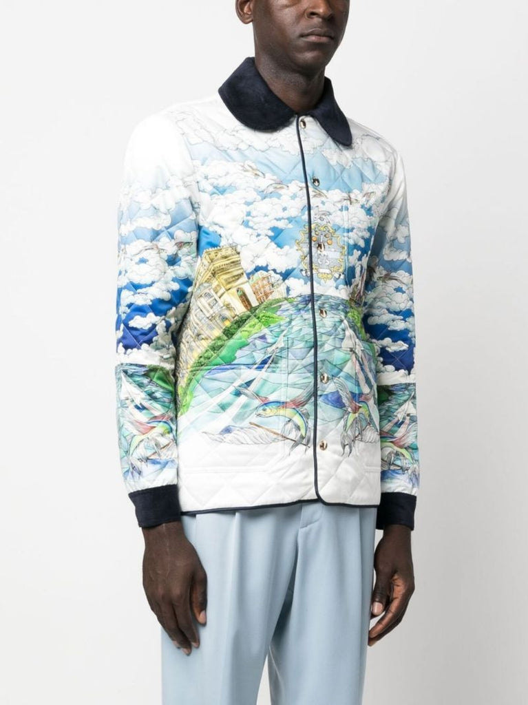 Blue Le Vol Ideal Quilted Jacket