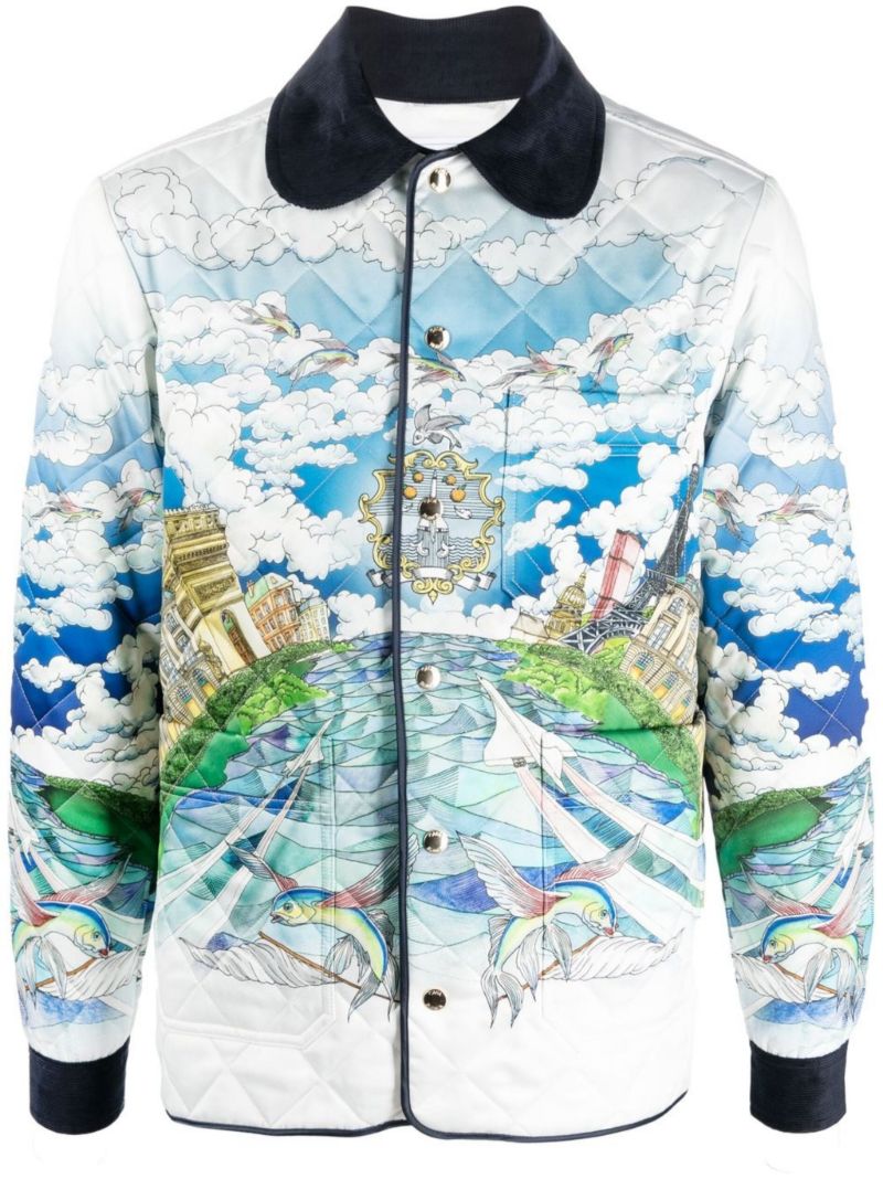 Blue Le Vol Ideal Quilted Jacket