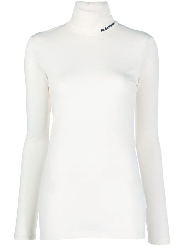 Logo-print Roll-neck Top