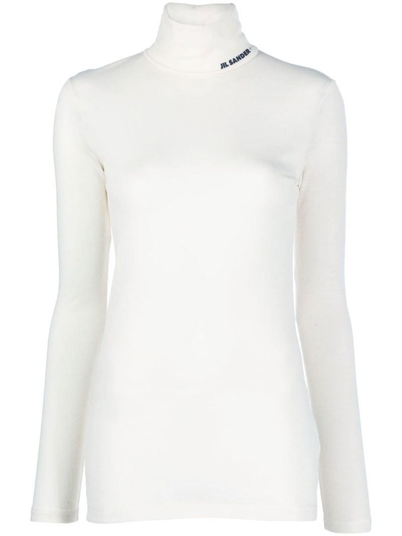 Logo-print Roll-neck Top