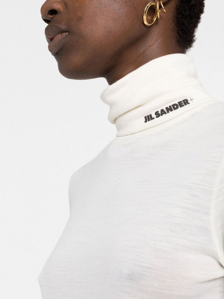 Logo-print Roll-neck Top