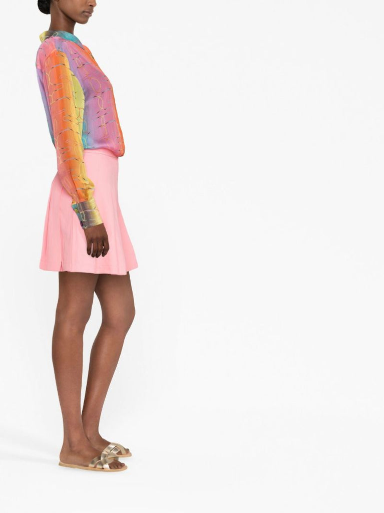 Pink Esme Gradient Print Silk Shirt
