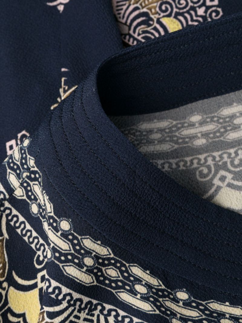 Blue Embroidered Design Dress