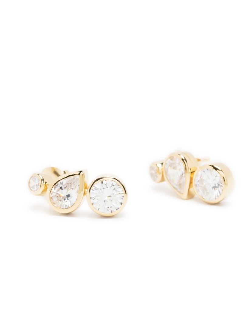 Gold Vermeil Z08 Crystal Drop Earrings