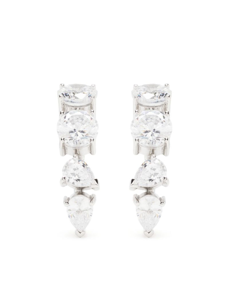 Platinum-plated Z17 Crystal Earrings