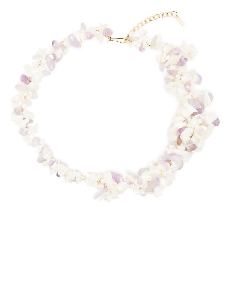 White Stone Pearl Bracelet