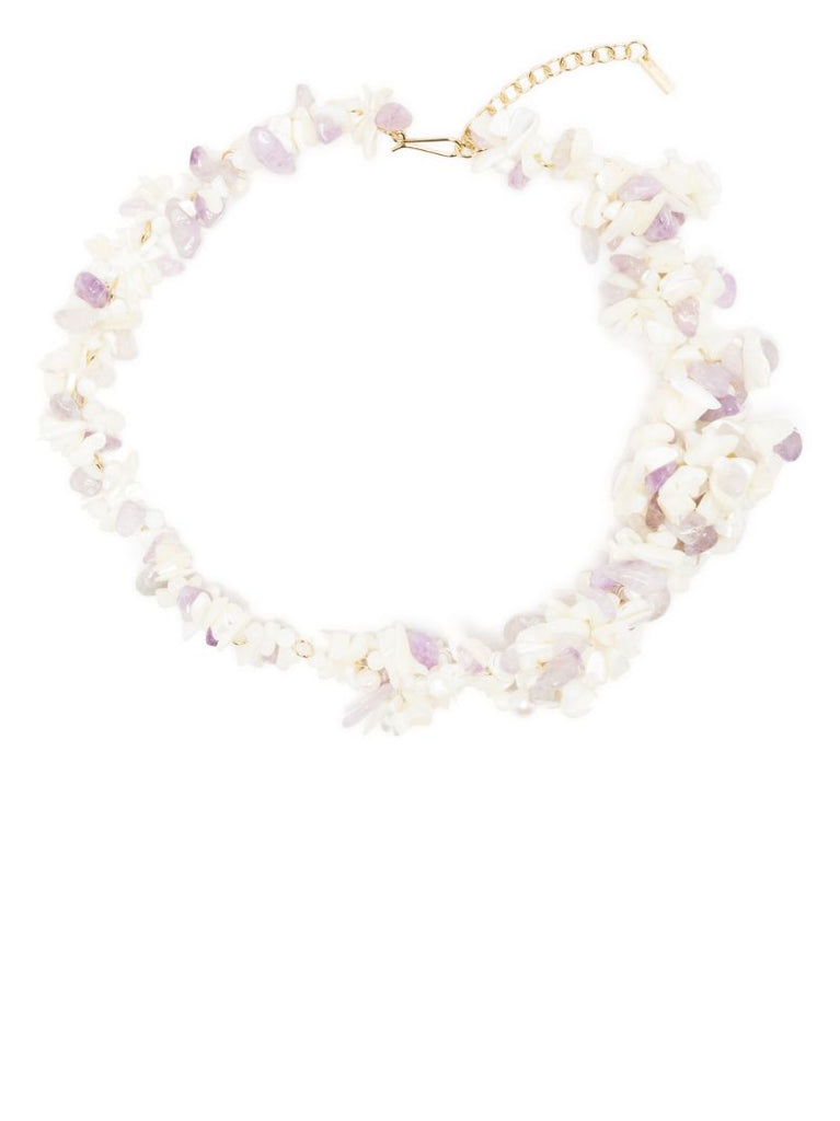 White Stone Pearl Bracelet