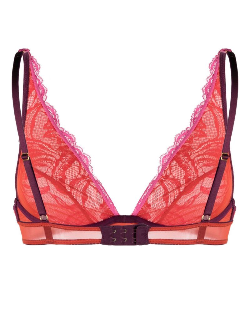 Pink Alba Lace High Apex Underwired Bra