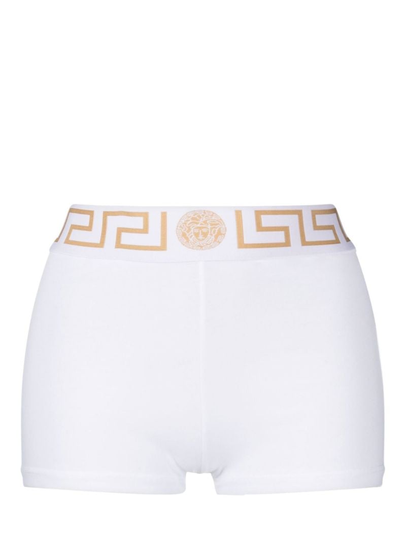 White Greca Shorts