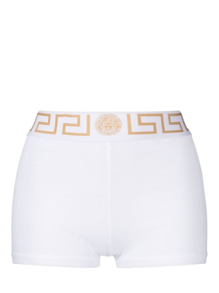 White Greca Shorts