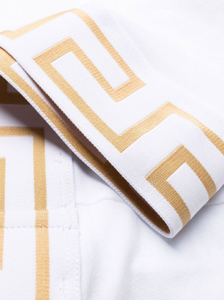 White Greca Shorts