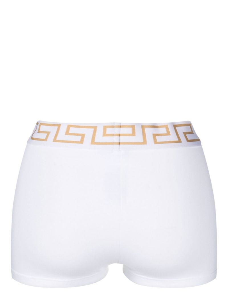 White Greca Shorts