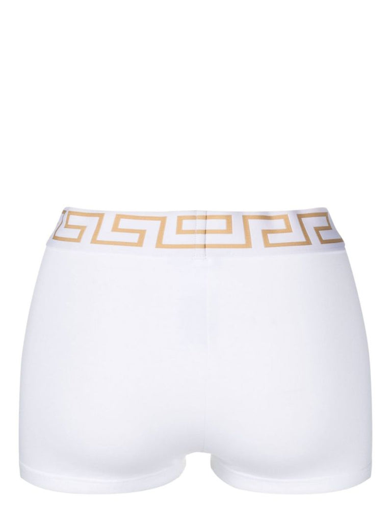 White Greca Shorts