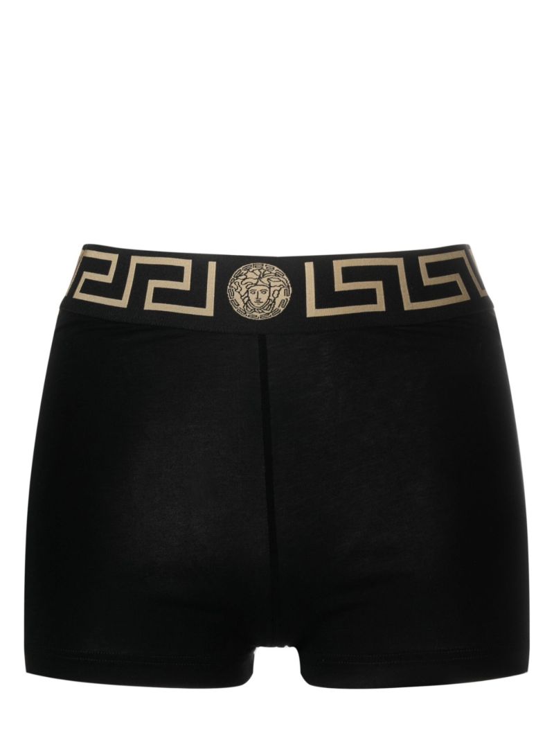 Black Greca Shorts