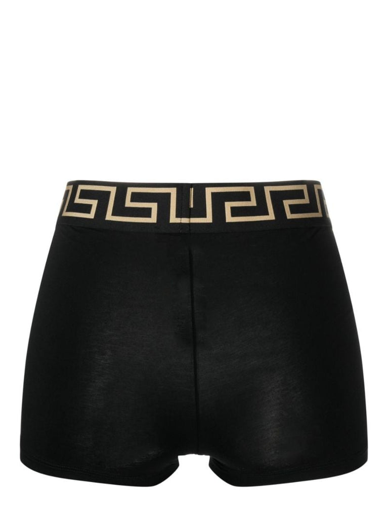 Black Greca Shorts