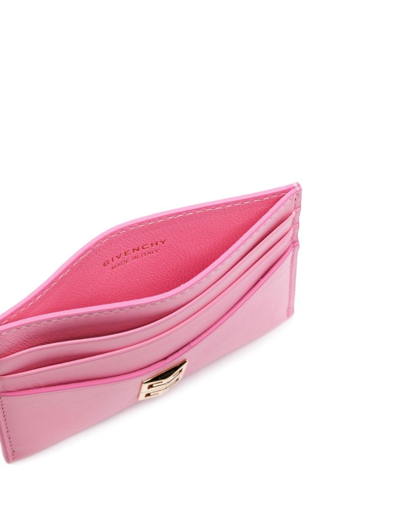 Pink 4g Leather Card Holder