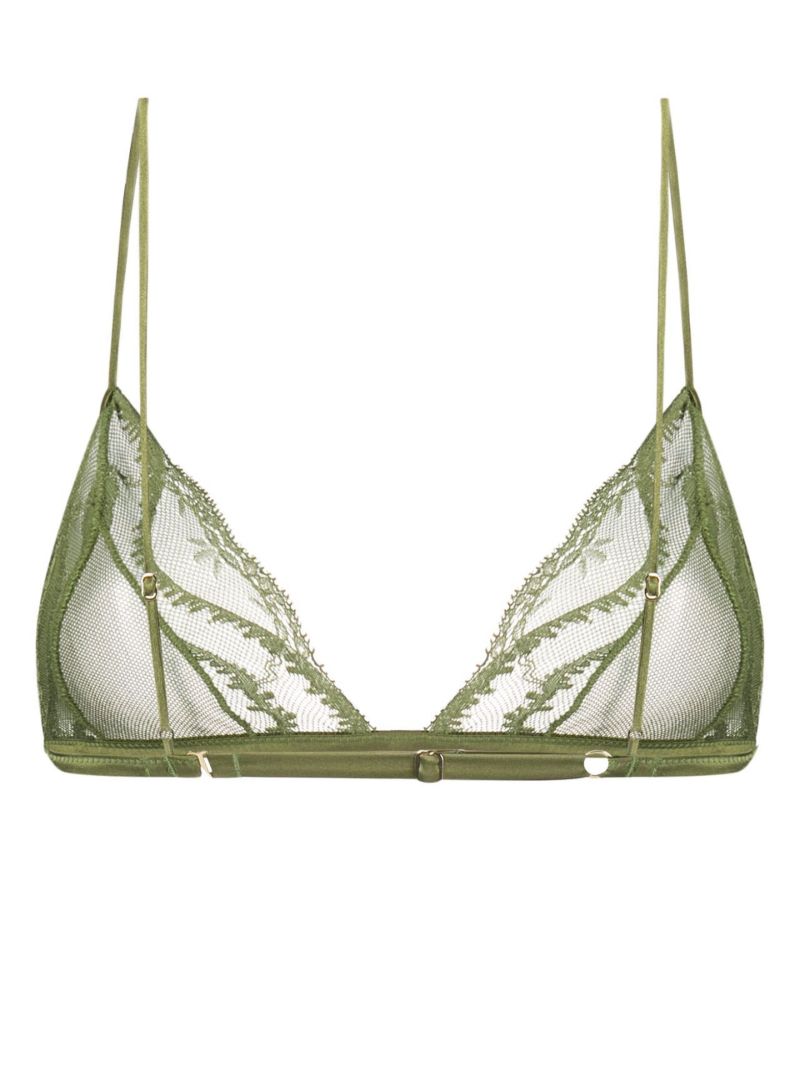 Green Leche Moi Lace Bra
