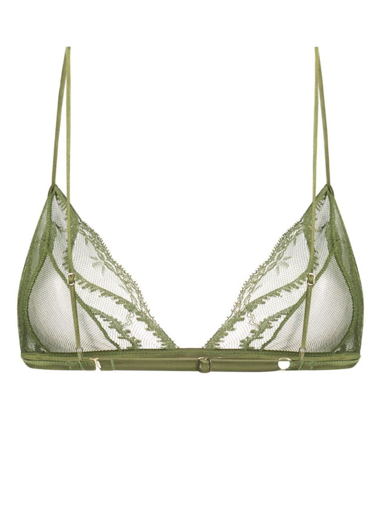 Green Leche Moi Lace Bra