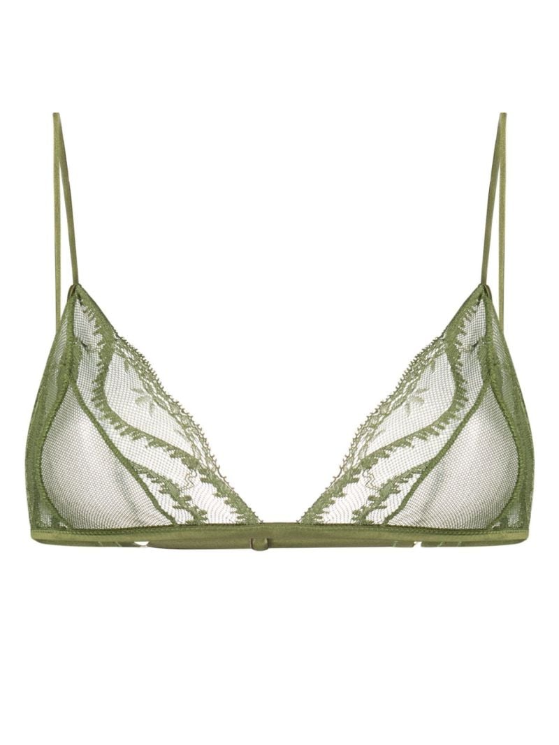 Green Leche Moi Lace Bra