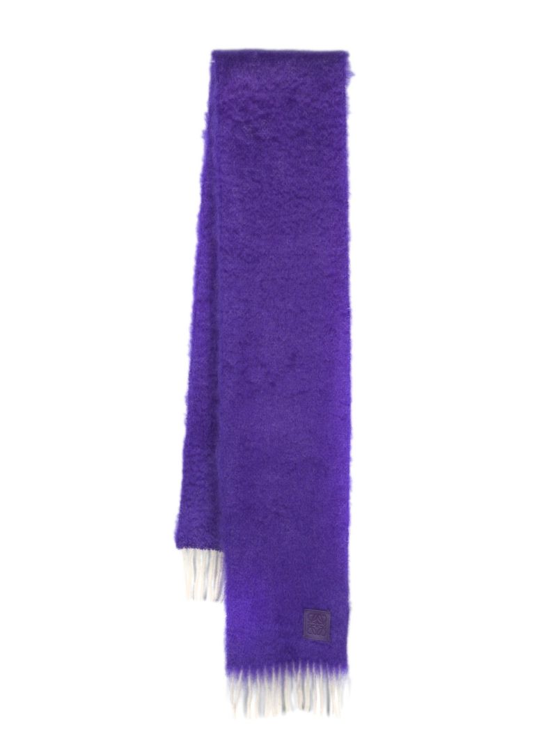 Purple Brushed Scarf