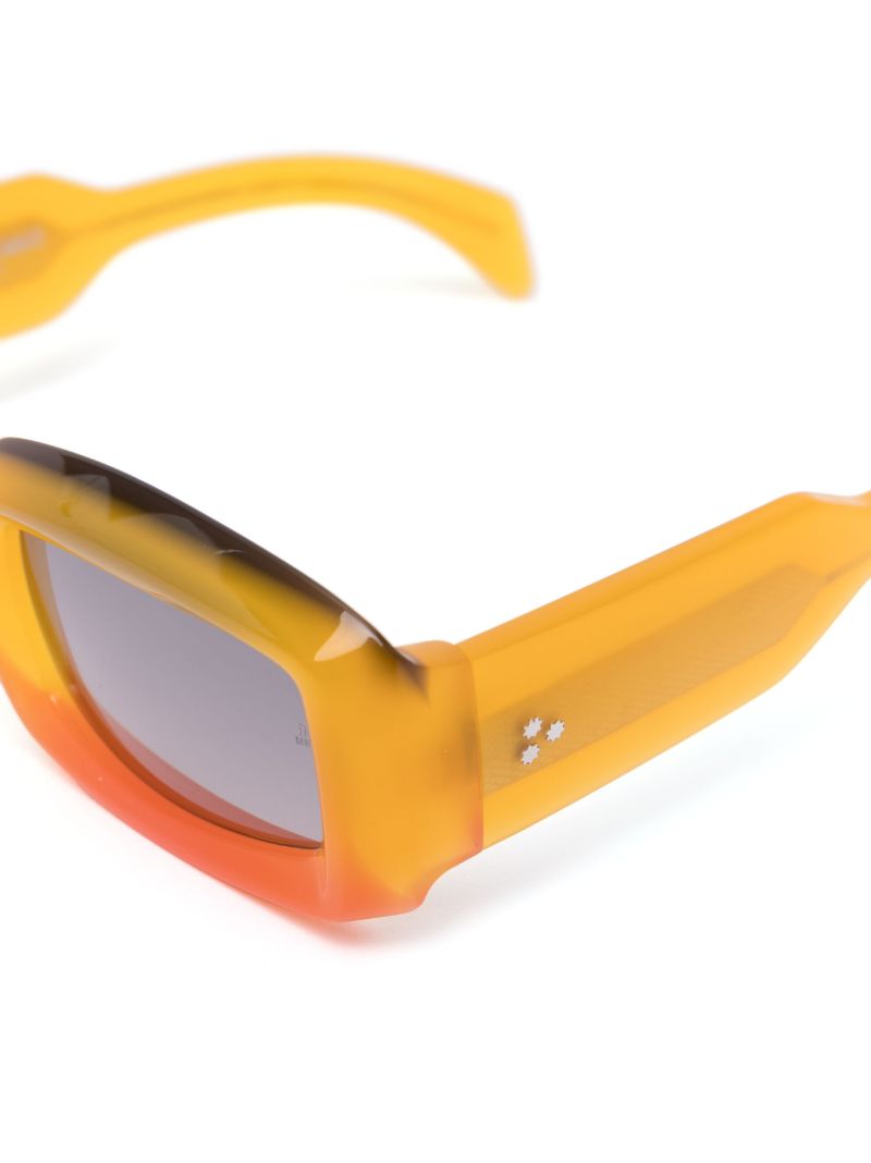 Orange Runaway Rectangle-frame Sunglasses