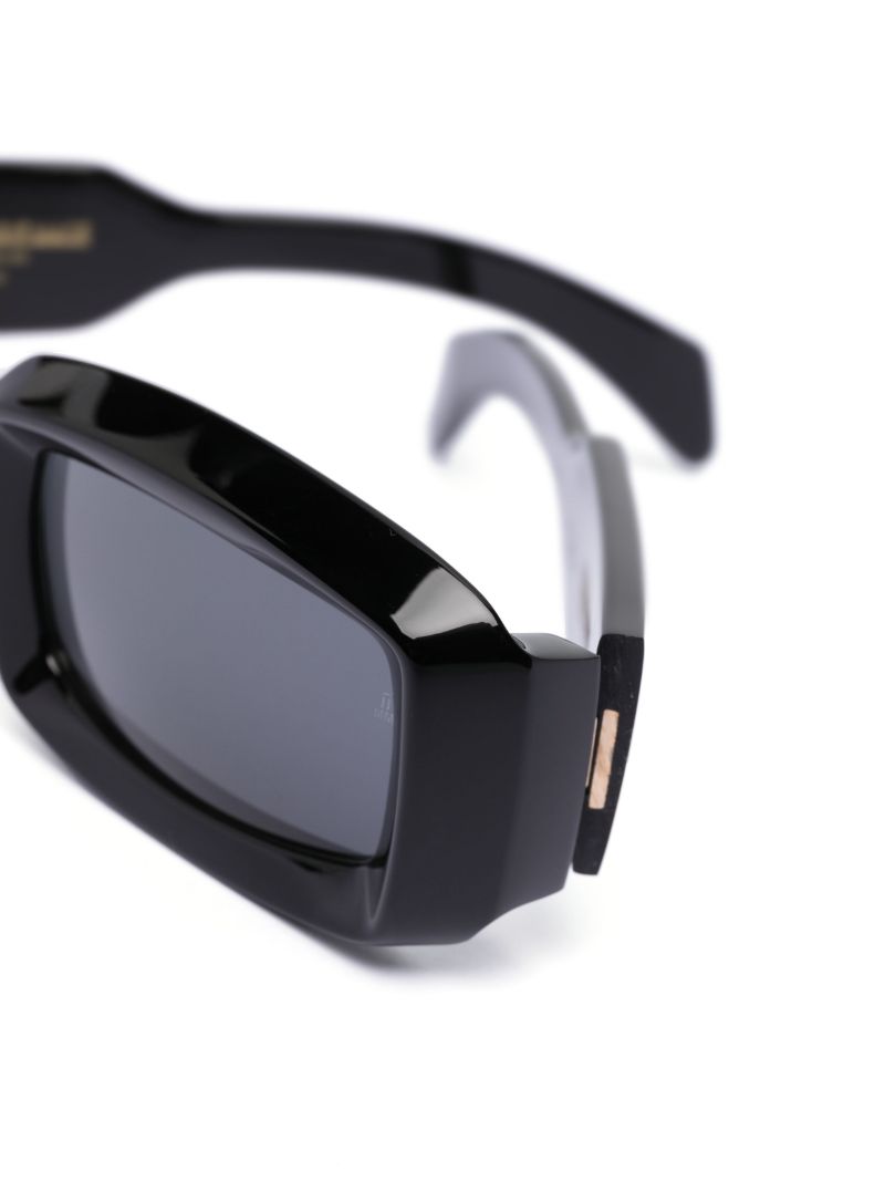 Black Runaway Rectangle Sunglasses