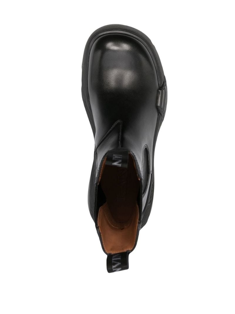 Black Leather Chelsea Boots