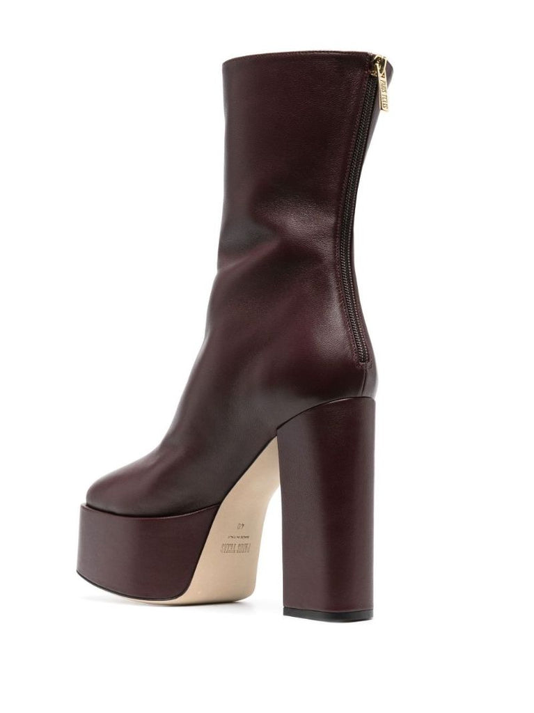 Brown Lexy 130 Leather Ankle Boots