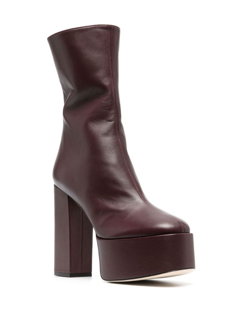 Brown Lexy 130 Leather Ankle Boots